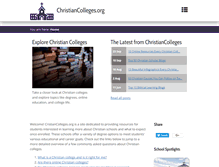 Tablet Screenshot of christiancolleges.org